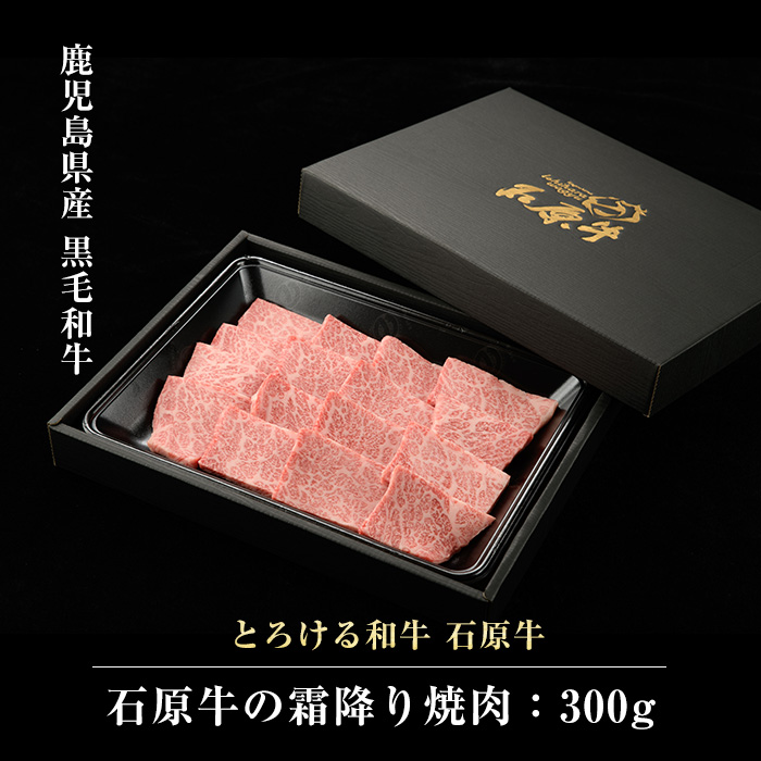 石原牛の霜降り焼肉セット(300g) 石原牛 焼肉用 霜降 国産 牛 ウシ 牛肉 焼肉 BBQ バーベキュー ビーフ 冷凍【石原PRO】ishihara-1350