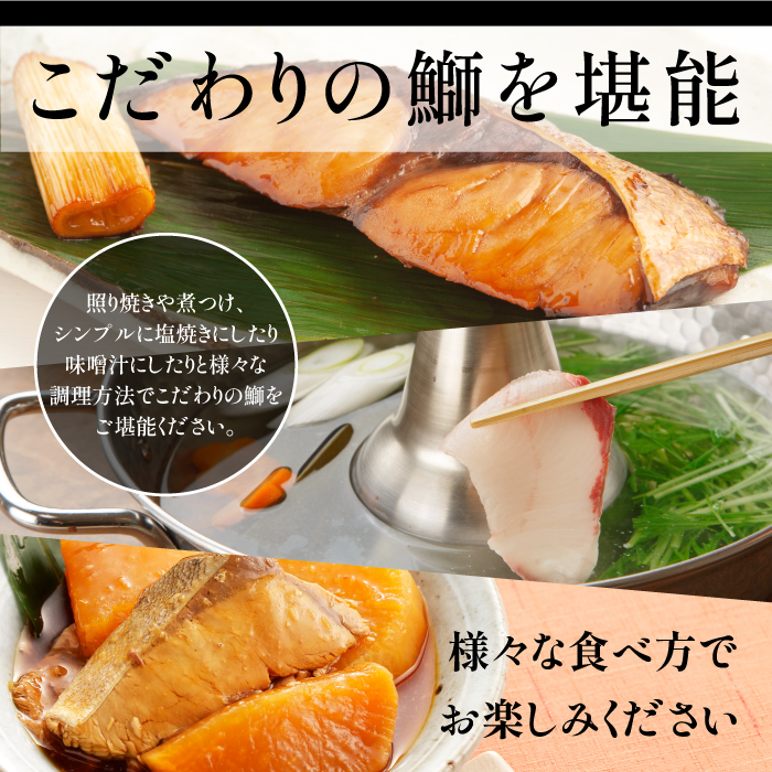 鹿児島県長島町産 鰤づくしCセット(全4種) ぶり 柵 刺身 ブリ 切り身 鰤 ぶりかま 魚セット 冷凍 【宝徳水産】houtoku-6002