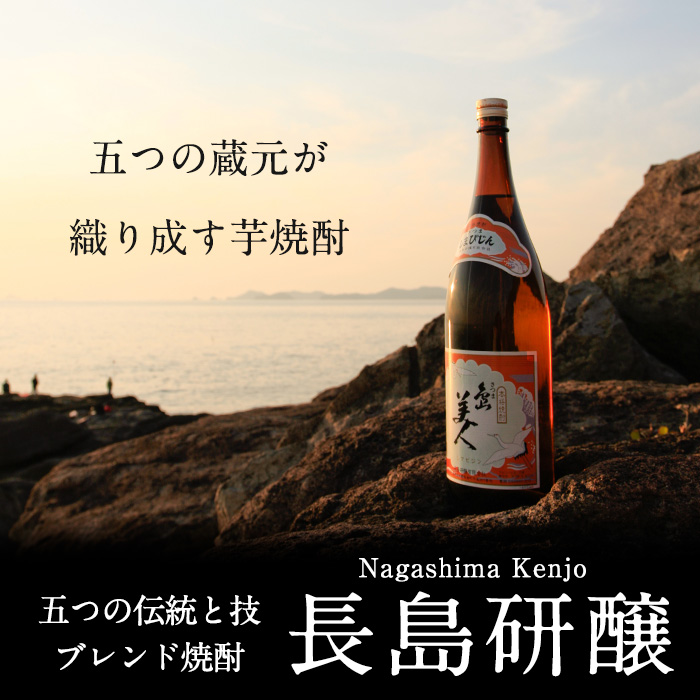 本格焼酎 さつま島美人1,800ml（紙パック6本セット）全4回定期便 nagashima-1273