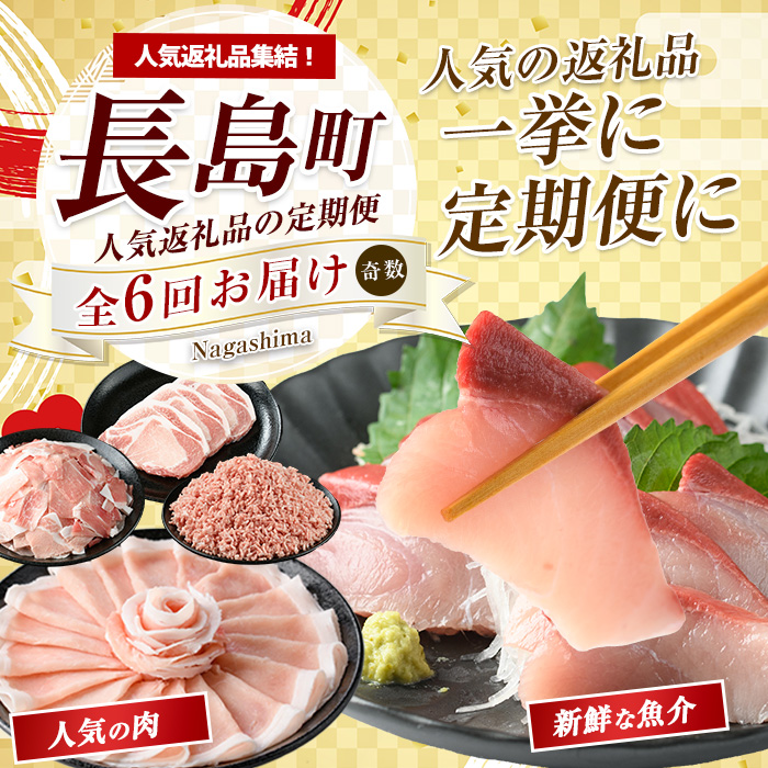 《奇数月発送全6回》全事業者 長島町スペシャル定期便 nagashima-1538