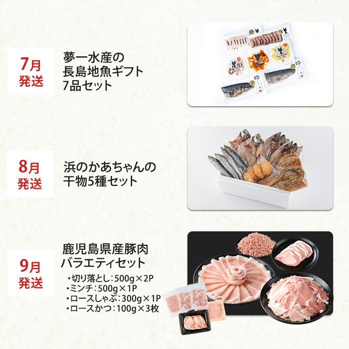 《毎月発送全12回》全事業者 長島町スペシャル定期便  nagashima-1536