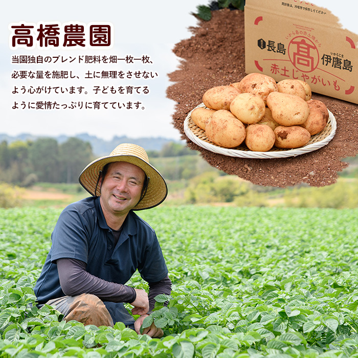 《先行受付:５月発送》長島町 いから島産 赤土 じゃがいも5kg 【高橋農園】takahashi-7309