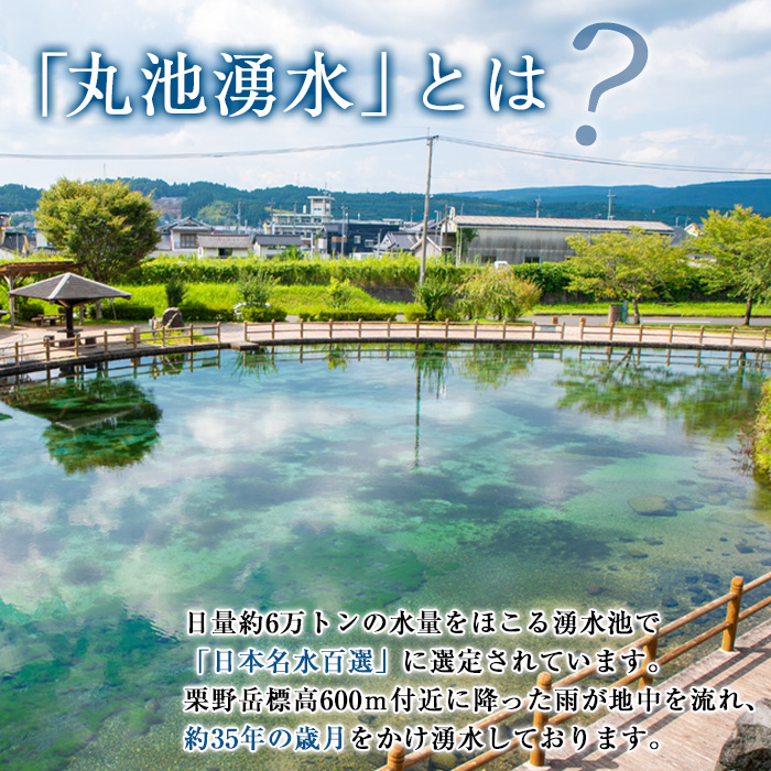 y147 日本名水百選の天然水「丸池湧水」ペットボトル(500ml×20本・計10L) 国産 九州産 鹿児島県産 水 みず 飲料水 名水 湧き水 湧水 500ml 常温 常温保存 ミネラルウォーター 軟水 シリカ水 シリカ サルフェート 【栗太郎館】