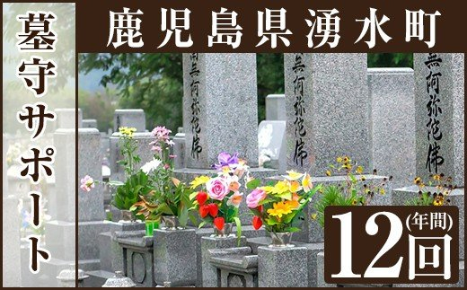 y105 墓守サポート B お墓 墓 墓守り 墓守 清掃 掃除【湧水町シルバー人材センター】