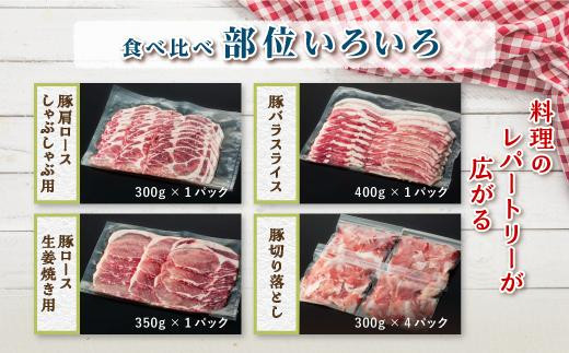 【定期便】豚肉4種 贅沢セット 2.25kg 全3回定期便