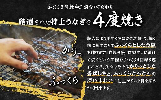 【定期便】おおさきうなぎ鹿児島県産うなぎ長蒲焼2尾（全6回）合計12尾