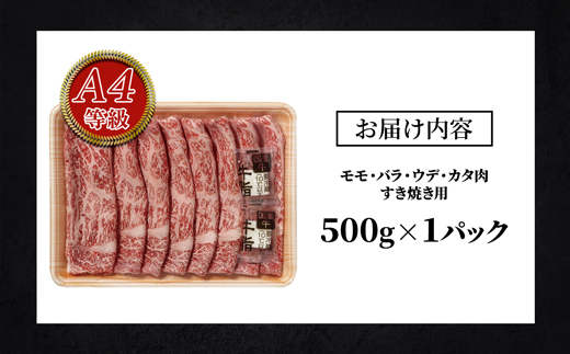 鹿児島黒牛セット（すきやき）500g/1パック