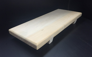 匠の技「銀杏まな板脚付」