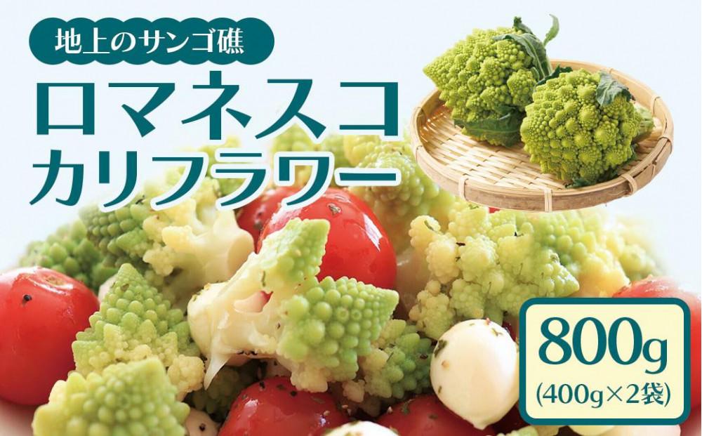 冷凍カットロマネスコカリフラワー 400g×2袋（800ｇ）