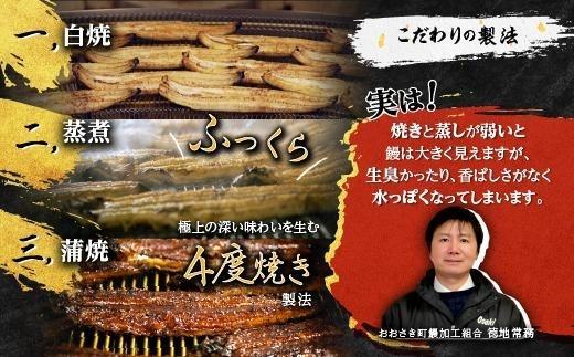 鹿児島県産うなぎ長蒲焼4尾
