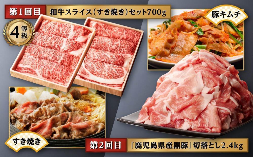 黒毛和牛・黒豚  “贅沢” 定期便 （計6回）