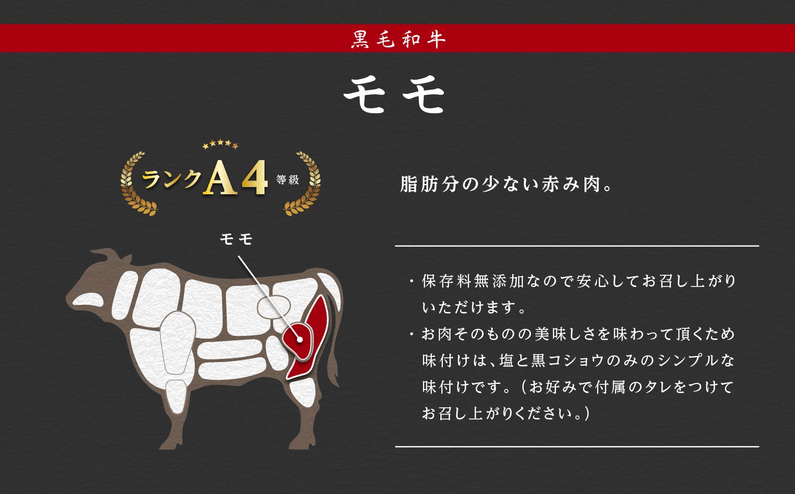 鹿児島産 黒毛和牛（Ａ４等級）ローストビーフ 200g×4