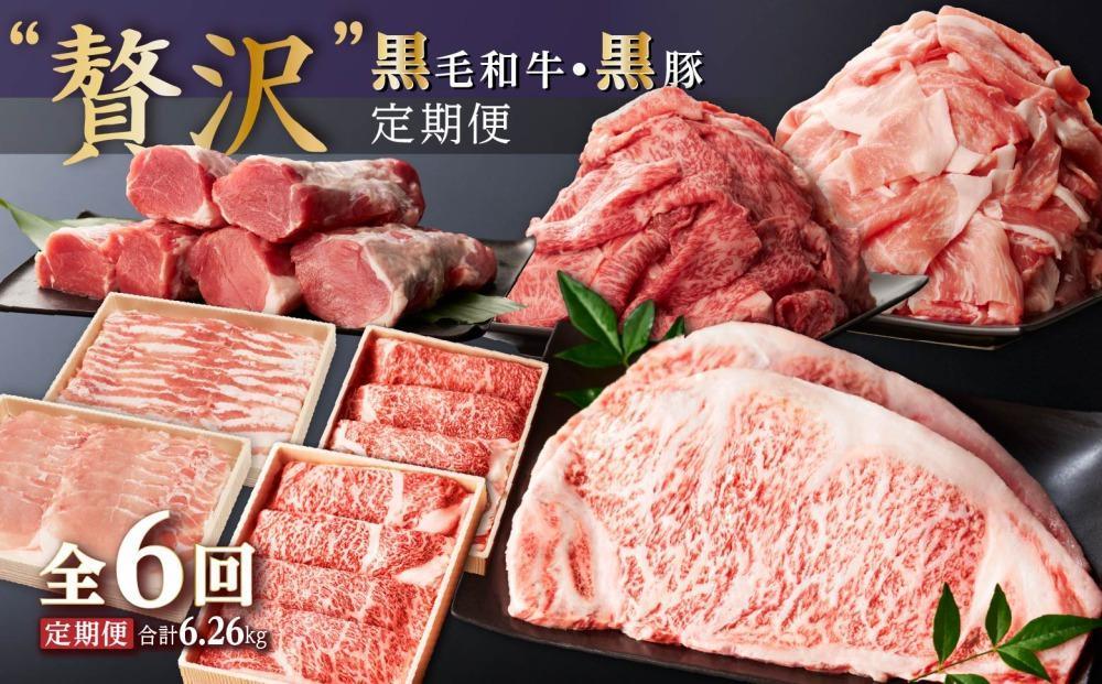 黒毛和牛・黒豚  “贅沢” 定期便 （計6回）