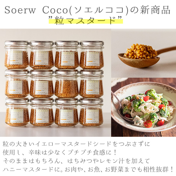 【0064209a】Soerw Cocoの粒マスタードおためしセット(70g×2セット) 調味料 からし 料理 【Food＆SpiceSoerwCoco】