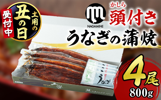 【30605-2507】＜丑の日までにお届け！＞大隅産うなぎの蒲焼＜計約800g(約200g×4尾＞ うなぎ 高級 ウナギ 鰻 国産 蒲焼 蒲焼き たれ 鹿児島 【永峯うなぎ店】