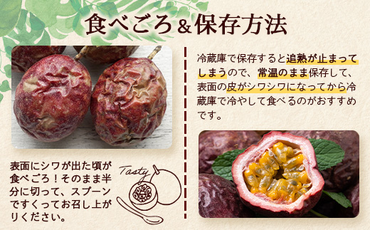 【2026年・先行予約】【訳あり品】家庭用パッションフルーツ2kg ( 約22～24個 )濱田農園 HB-708