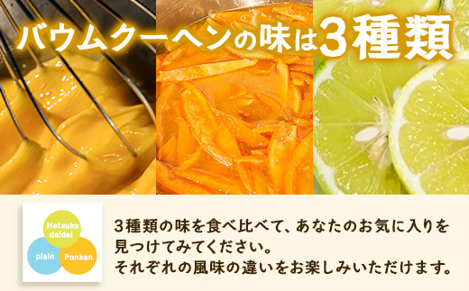 カットバウム３種×２個(計24カット) SH-1 ｜バウムクーヘン バームクーヘン スイーツ ケーキ カット 焼き菓子 洋菓子 お菓子 おかし おやつ デザート プレゼント 贈り物 ギフト 常温 鹿児島県 南大隅町 31℃LINE花子