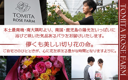 【数量限定・ギフト】ばら農家直送！深紅の薔薇20本お届け TB-17│ローズ 新鮮 バラ 花 フラワー 花束 ばら 薔薇 誕生日 記念日 結婚祝い プロポーズ ギフト プレゼント お祝い 贈り物 贈答 鹿児島県 南大隅町 富田バラ園