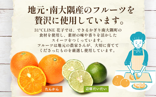 【2026年3月中旬から発送】だいたんな！とろけるスイーツセット & バウムセット（だいたんな詰め合わせ６個＋バウムクーヘン・プレーンSH-11| たんかん ソース ムース チョコレートムース ショコラ 辺塚だいだい タンカン ゼリー 果肉 プリン バームクーヘン バウムクーヘン スイーツ 鹿児島県 南大隅町 31℃LINE花子