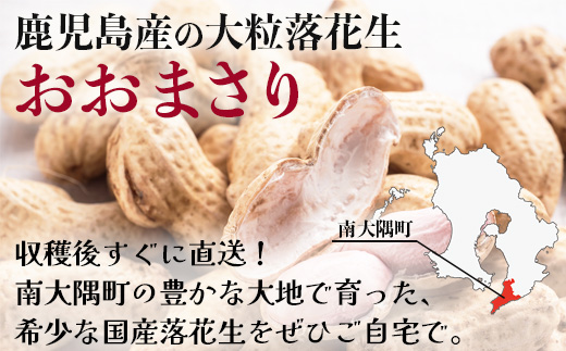 【先行予約】食べ応え抜群の大粒落花生「おおまさり」500g袋×２袋≪数量限定≫　FR-311 ｜鹿児島県産 野菜 やさい 食品 人気 おすすめ 送料無料 落花生 おおまさり 産地直送 新鮮 南大隅町