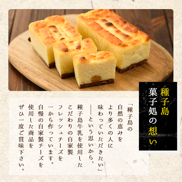 n145 自家製チーズ使用 生粋チーズケーキ(2本入・計500g)【菓子処渡辺】