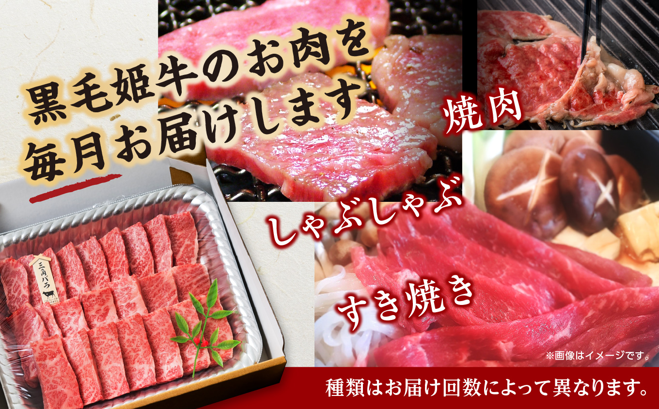 【定期便】焼肉・しゃぶしゃぶ・すき焼きセット（全3回）【Meat you Kitchen姫ファーム】