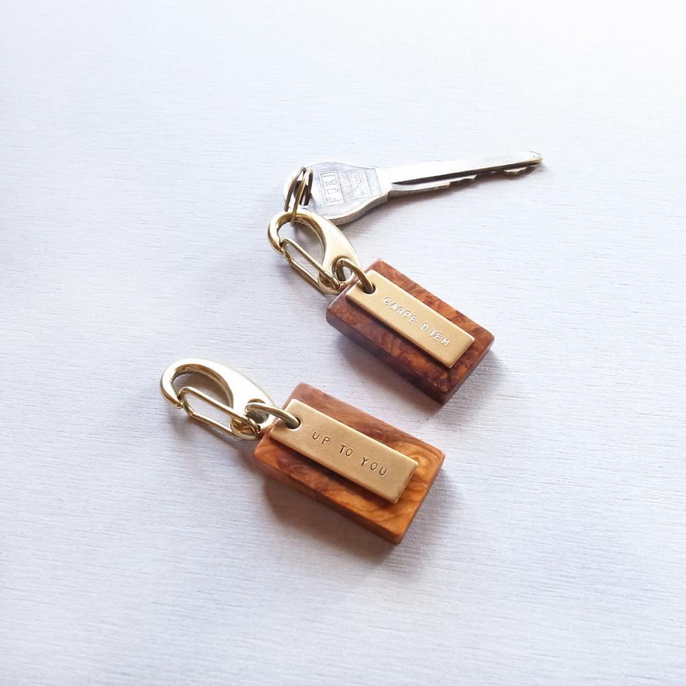 YAKU-SUGI〈S〉真鍮カラビナ〔MAMORI〕守