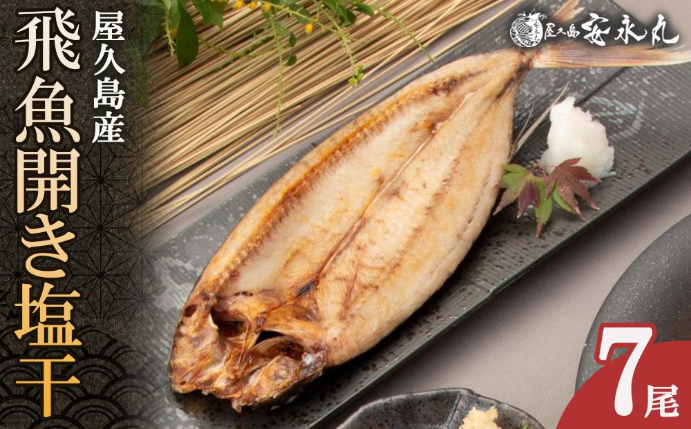 飛魚開き塩干 7尾【生産者直営！！屋久島の港町から安永丸がお届け】