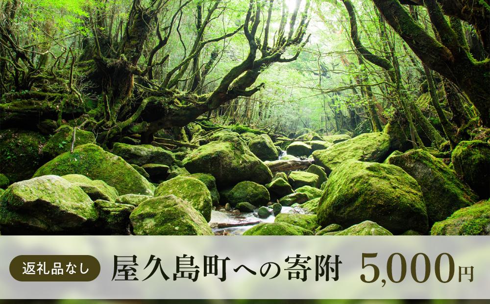【返礼品なし】屋久島町への寄附　1口5,000円