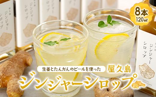 屋久島ジンジャーシロップ 小(120ml)×8本セット