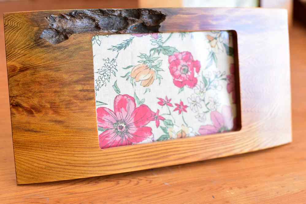 屋久杉 くり抜きフォトフレーム＜島屋工房＞