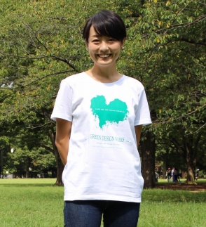 屋久島ウィルソン株ハートTシャツ (白地／Sサイズ：男女兼用)