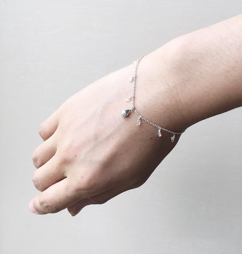 雨上がり ー雫ー（ブレスレット）【受注制作】