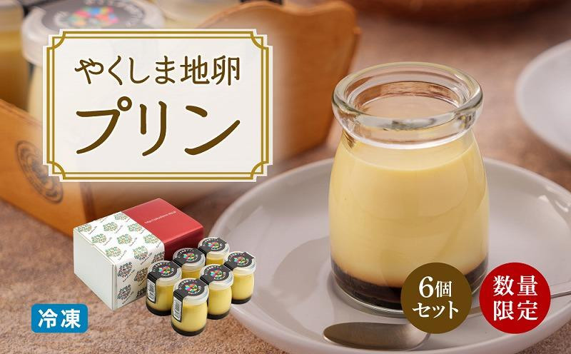 【ギフト用】【数量限定】やくしま地卵冷凍プリン 6個セット
