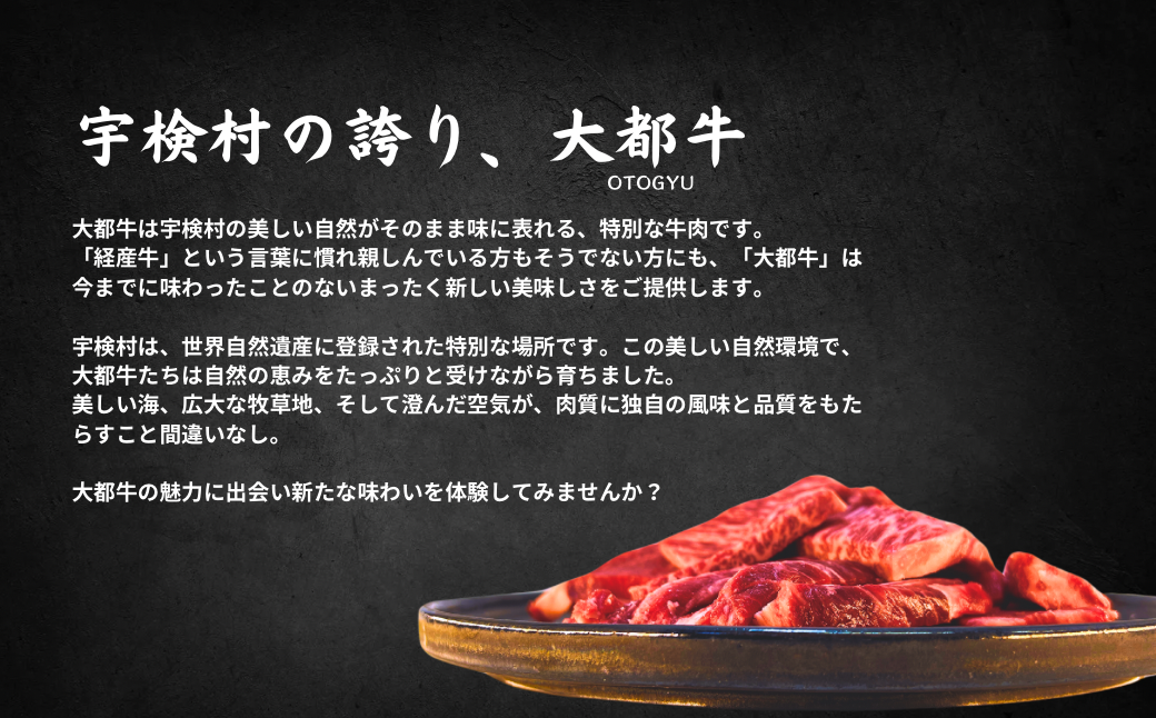 【鹿児島県産 黒毛和牛】カルビ 400g 大都牛 奄美大島 宇検村 経産牛 赤身 ヘルシー