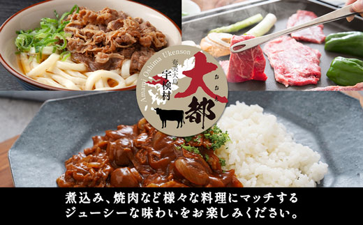 【鹿児島県産 黒毛和牛】 切り落とし 400g 【数量限定】大都牛 ブランド牛 冷凍 お手軽 牛 うし 牛肉 ビーフ 奄美大島 宇検村 経産牛