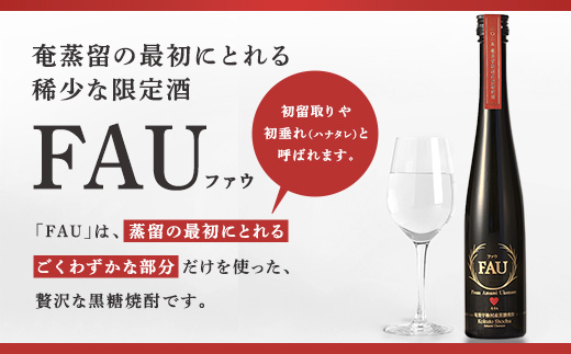 【再販】黒糖焼酎 FAU(ファウ)  300ml  44度 【2本】 焼酎 お酒 人気 奄美大島 宇検村 鹿児島 奄美大島開運酒造