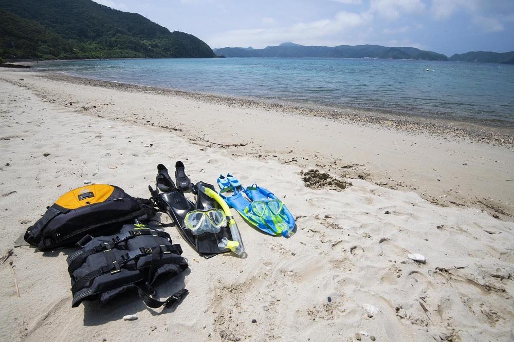 綺麗な海でのんびり。シュノーケリングレンタル