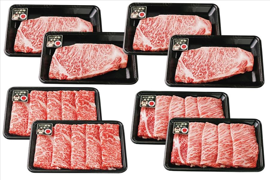 【Ｉ-501(1)】鹿児島黒牛サーロイン・すきやき 豪華 セット 計2kg