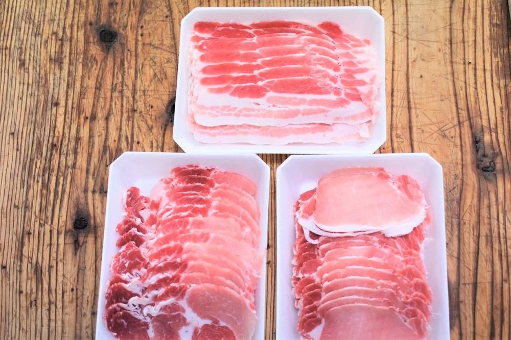 かつみの島豚いちばんしゃぶしゃぶバラエティセット750g（250g×3パック）