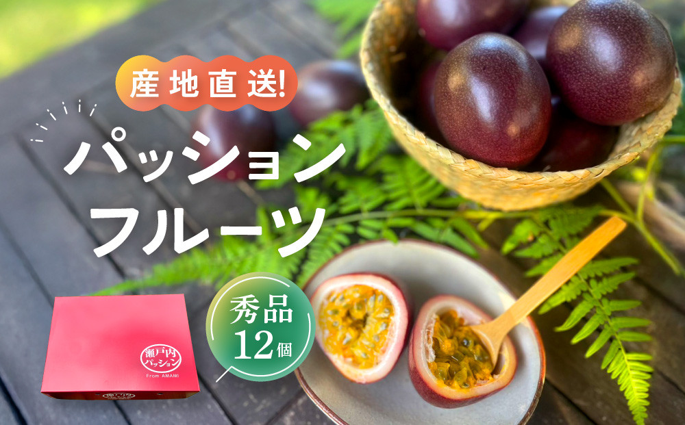 【先行予約】産地直送！パッションフルーツ秀品12個入り