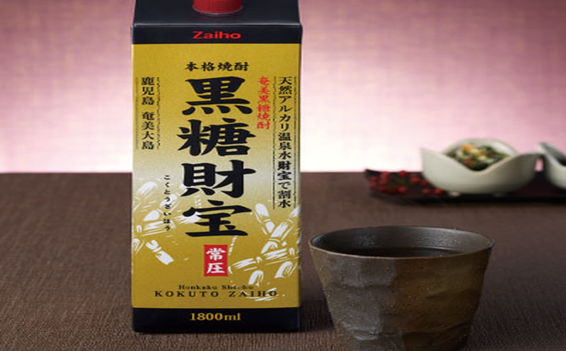 奄美黒糖焼酎「黒糖財宝」1.8L(紙パック)×6本