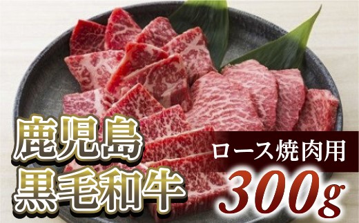 ロース焼肉用300g　鹿児島黒毛和牛【尾崎牧場】