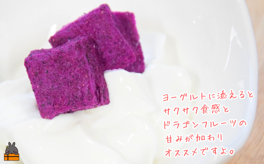 ドラゴンフルーツ 徳之島 宝赤（ほうせき）フリーズドライ（チップス＆キューブ各1袋）（ フルーツ 果物 フリーズドライ ドラゴンフルーツ 徳之島 奄美 鹿児島 アグリ嶺山 ）