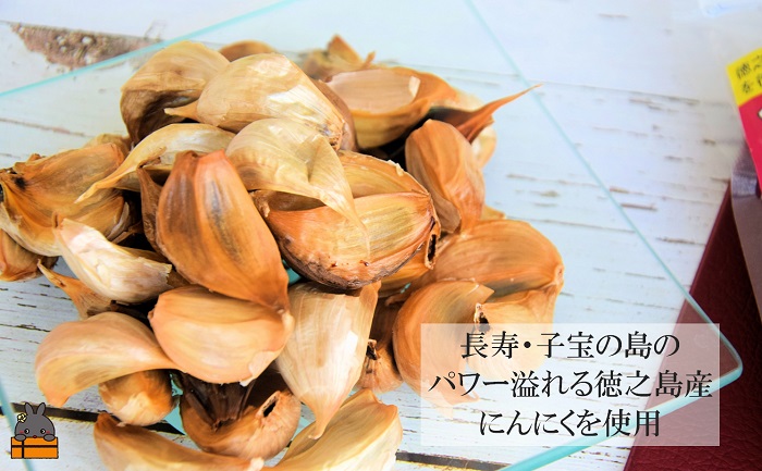 こだわりの波動熟成！ 鹿児島県徳之島産黒ニンニク（100g×1袋） ( にんにく ニンニク 熟成 GABA ポリフェノール Sアリルシスティン 健康食品 元気 長寿 徳之島 奄美 鹿児島 世界自然遺産 奄美海援隊 )