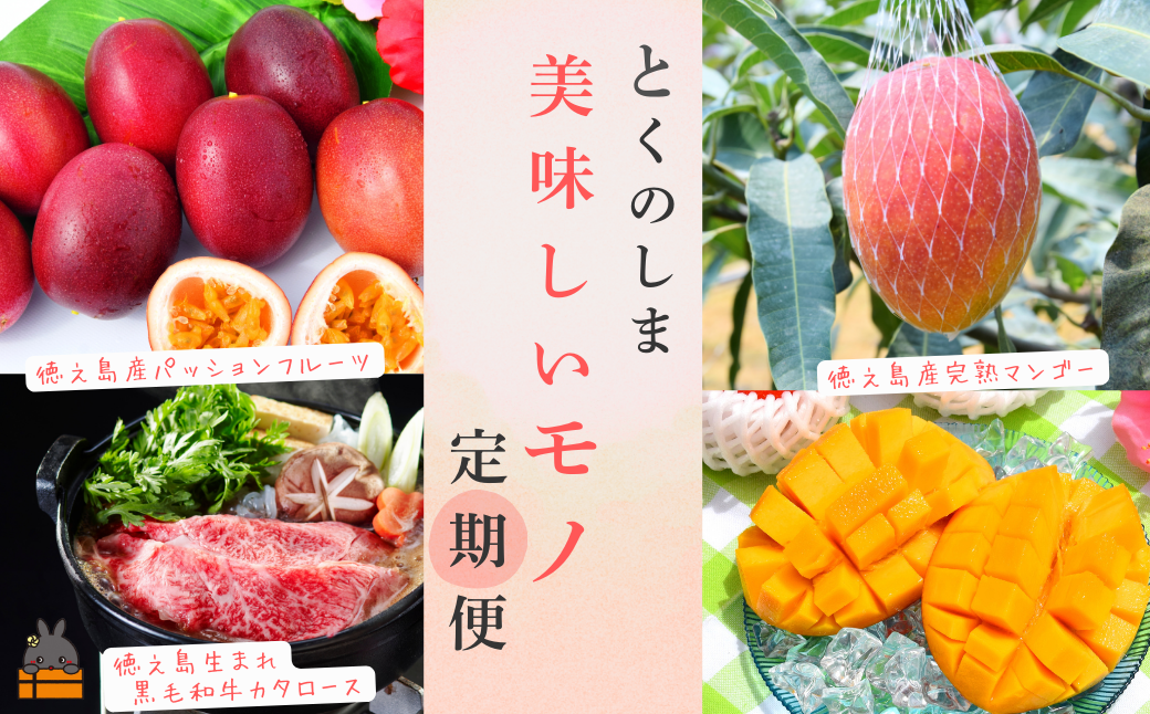 《年末受付》徳之島 美味しいモノ定期便 ( 鹿児島黒毛和牛 5等級 牛肉 完熟マンゴー パッションフルーツ すき焼き 果物 徳之島 奄美 鹿児島 )
