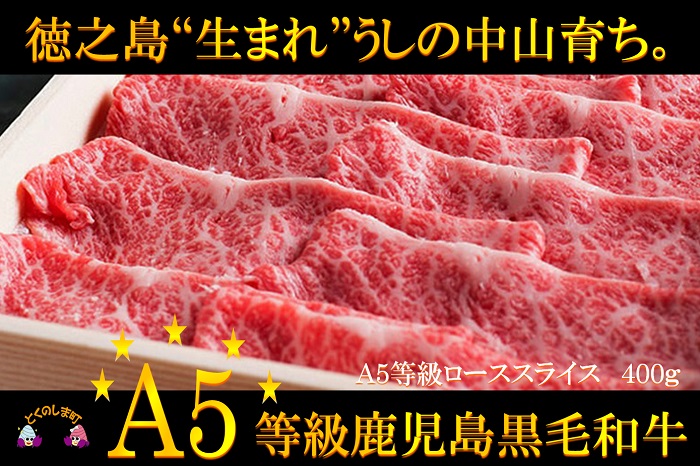 A5等級徳之島“生まれ”鹿児島黒毛和牛ローススライスギフト