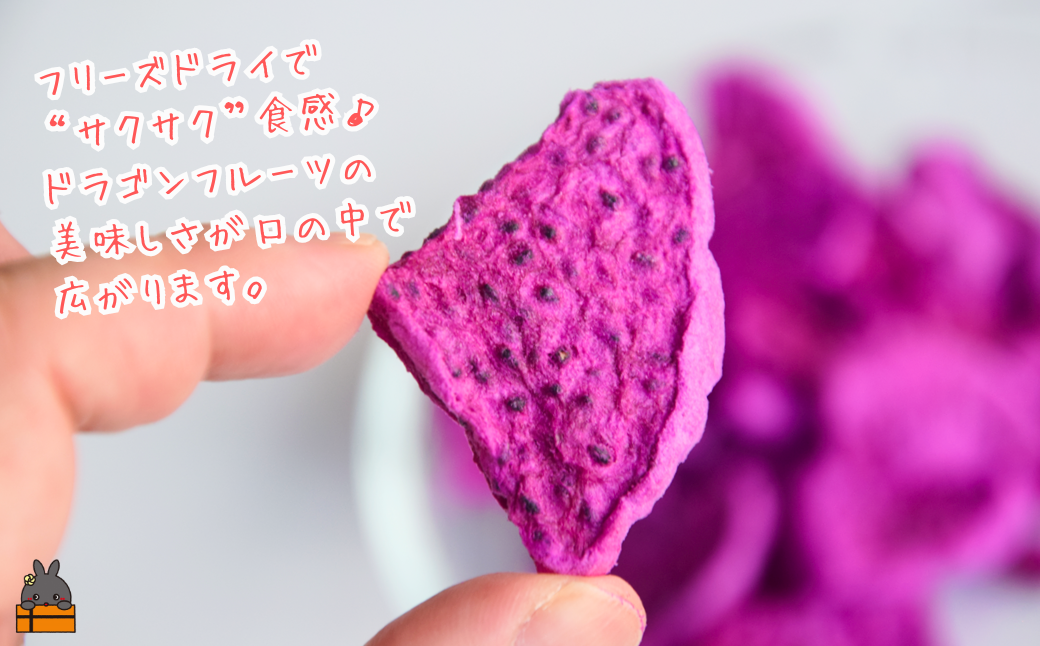 ドラゴンフルーツ 徳之島 宝赤（ほうせき）フリーズドライ（チップス×2袋）（ フルーツ 果物 フリーズドライ ドラゴンフルーツ 徳之島 奄美 鹿児島 アグリ嶺山 ）