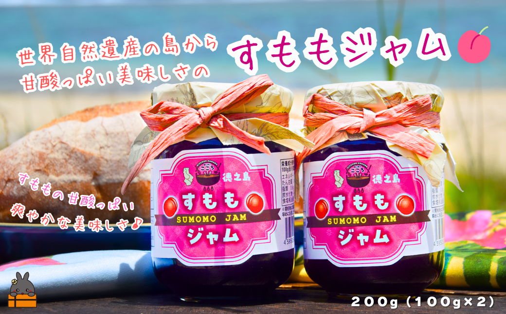 徳之島産すもも使用！低糖度の徳之島すももジャム（100g×2） （ すもも 完熟 ジャム パン 朝ごはん 果物 フルーツ 徳之島 奄美 鹿児島 美味しい キッチンこころ ）