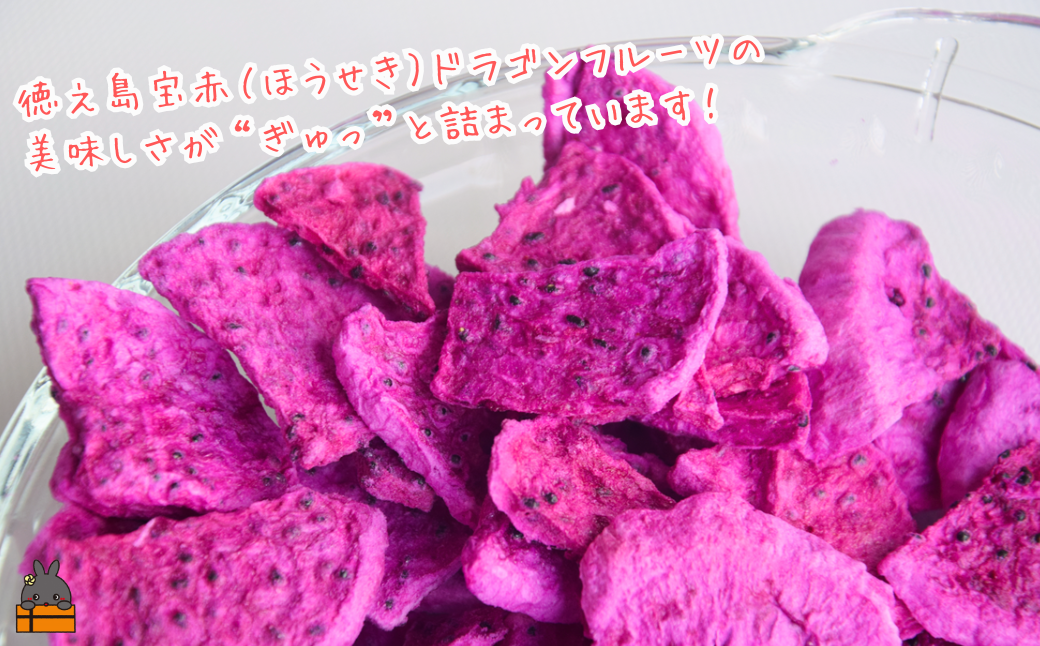 ドラゴンフルーツ 徳之島 宝赤（ほうせき）フリーズドライ（チップス＆キューブ各1袋）（ フルーツ 果物 フリーズドライ ドラゴンフルーツ 徳之島 奄美 鹿児島 アグリ嶺山 ）